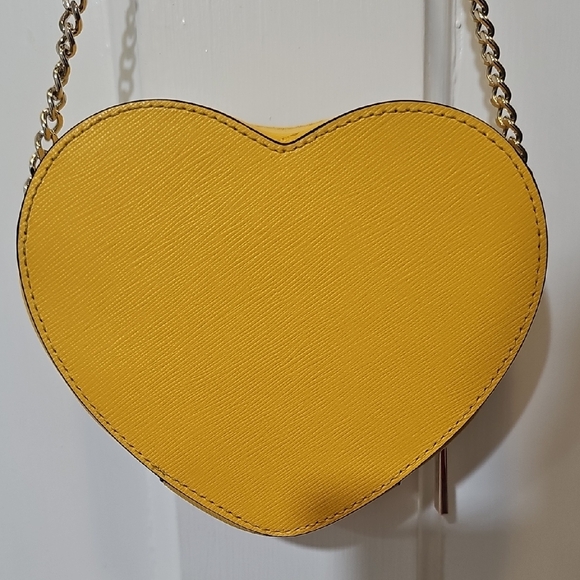 Kate Spade Heart-Shaped Yellow Mini Bag - Picture 5 of 9
